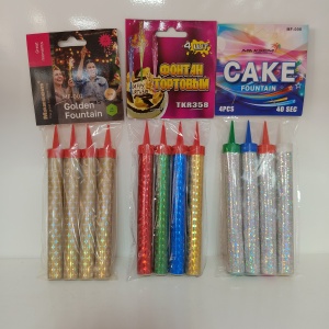 Фонтаны в торт (40 сек)